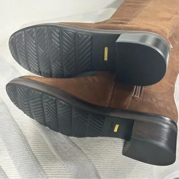 Cole Haan Grand 360 Suede Cal Gary Boots Size 5 B Women Waterproof Chestnut NEW